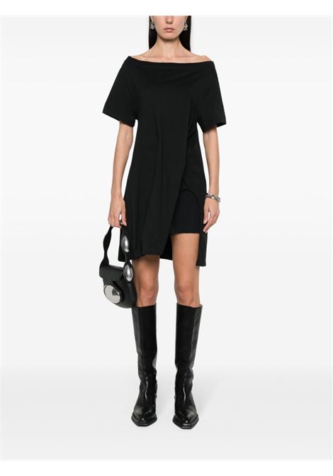 Black asymmetric mini dress - women COURRÈGES | 224JRO420JS01079999