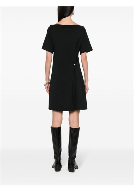 Black asymmetric mini dress - women COURRÈGES | 224JRO420JS01079999