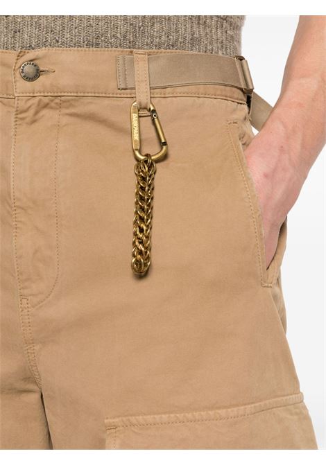 Beige distressed straight-leg trousers - men DARKPARK | MTR05FAP050085