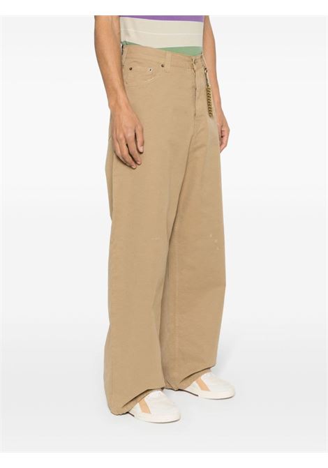 Beige Ray wide-leg trousers - men DARKPARK | MTR11FAP050085