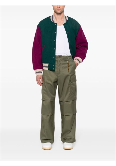 Pantaloni a gamba ampia in verde - uomo DARKPARK | MTR21FAC050061