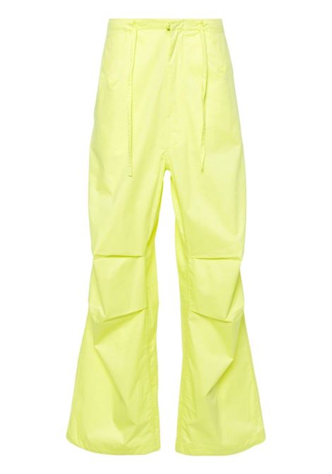 Yellow Daisy high-waisted trousers - women DARKPARK | WTR42FAC080012