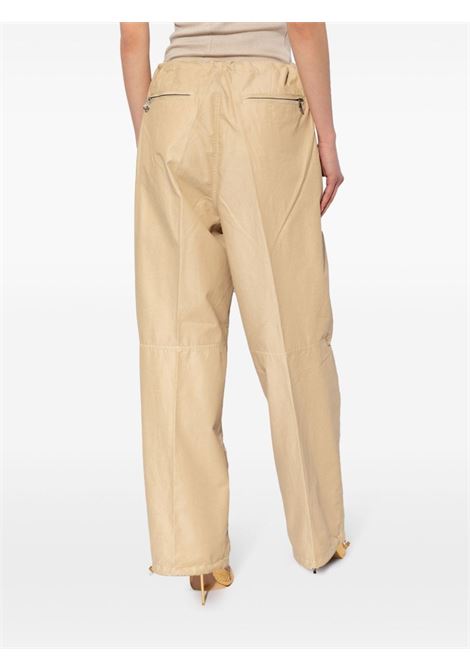 Beige P-Diamanda wide-leg trousers - women DIESEL | A130010KIAE72S