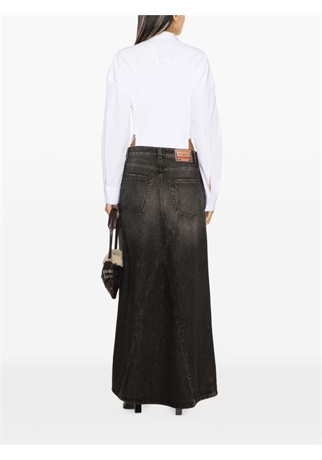 Black De-Pago denim maxi skirt - women DIESEL | A131490JGAE02