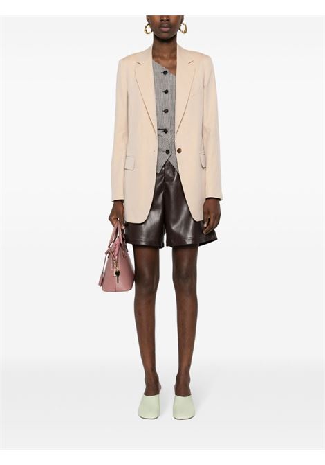 Beige single-breasted blazer - women DRIES VAN NOTEN | 2410104008023103