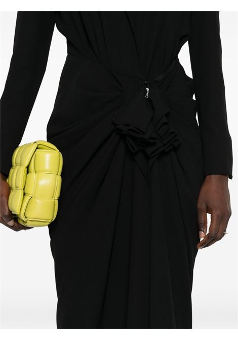 Black Donati ruffle-detail dress - women DRIES VAN NOTEN | 2410110638314900