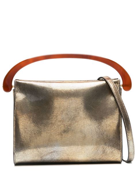 Gold contrast handle tote bag - women DRIES VAN NOTEN | 241011501204957