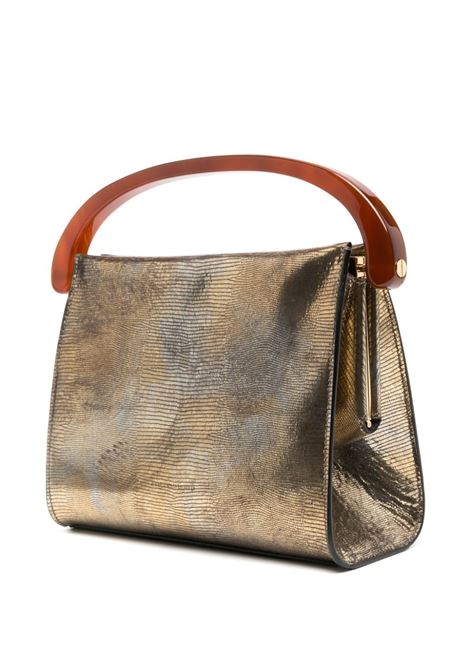 Gold contrast handle tote bag - women DRIES VAN NOTEN | 241011501204957