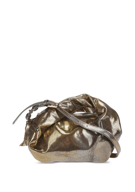 Gold metallic-finish shoulder bag - women DRIES VAN NOTEN | 241011504205957