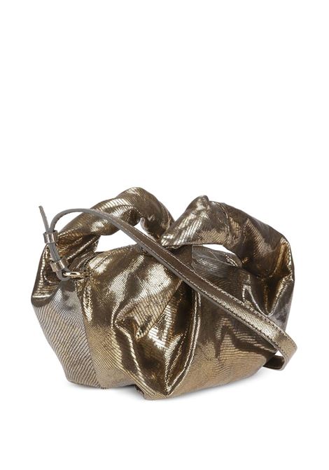 Gold metallic-finish shoulder bag - women DRIES VAN NOTEN | 241011504205957