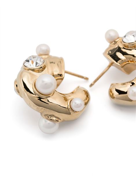 Orecchini con perle e cristalli in oro- donna DRIES VAN NOTEN | 241018240094954
