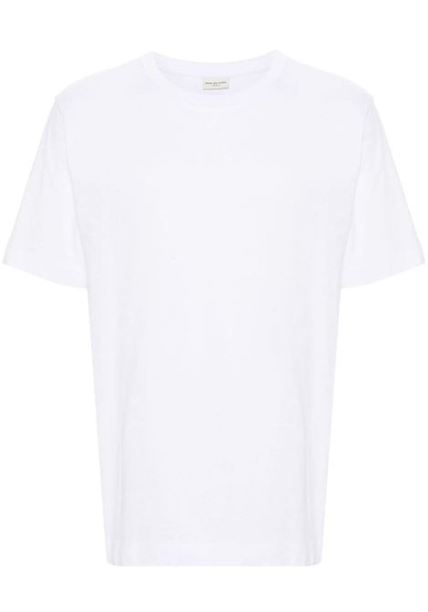 T-shirt a girocollo in bianco - uomo