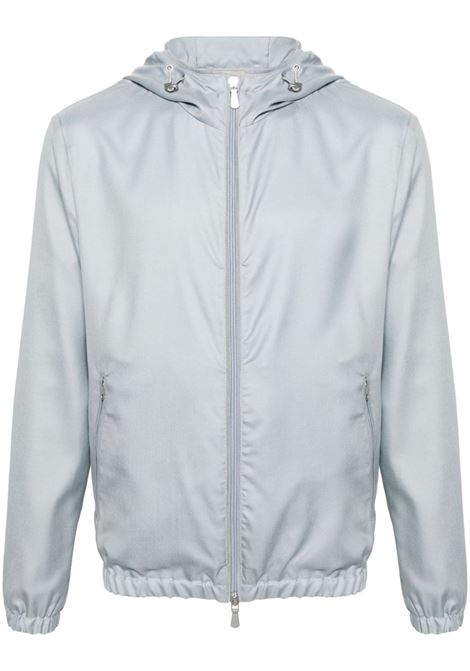 Light blue lightweight hooded jacket - men ELEVENTY | I75GBTI28TES0I04608