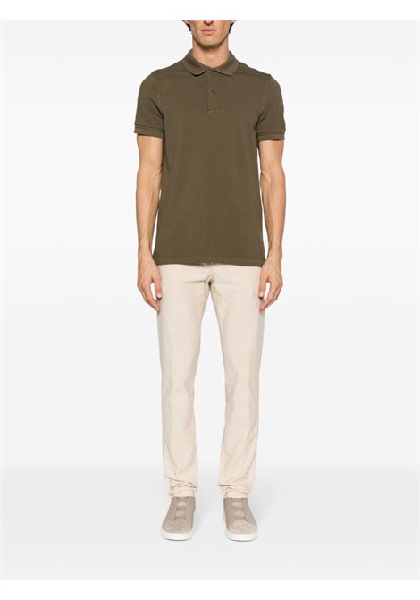 Beige low-rise tapered trousers - men ELEVENTY | I75PANH01TET0G02203