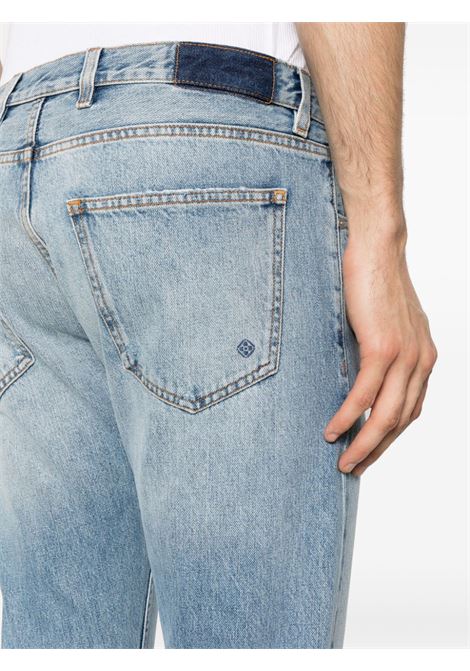 Jeans affusolati con effetto vissuto in blu - uomo ELEVENTY | I75PANI12TET0I01919