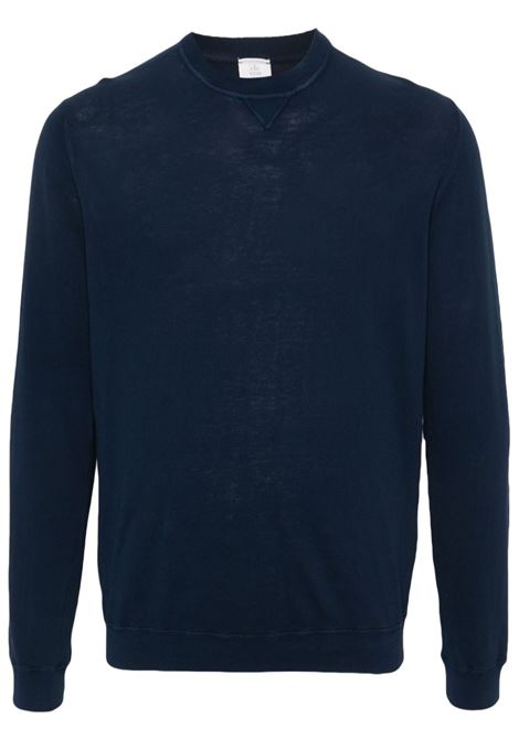 Maglione in maglia fine in blu - uomo