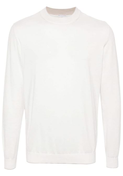 Maglione con dettaglio a contrasto in bianco - uomo ELEVENTY | I76MAGG14MAG0I0290102