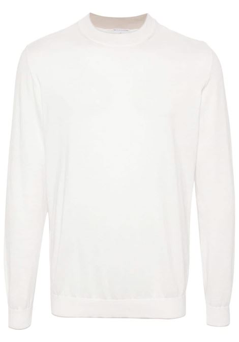 White contrast-trim jumper  - men