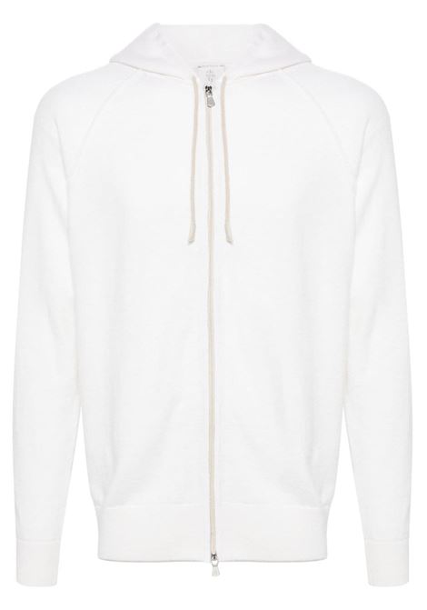 White zipped sweatshirt - men