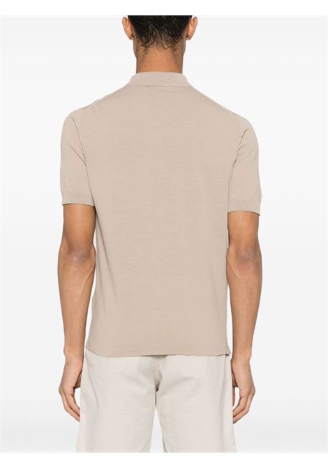 Beige fine-knit polo shirt - men ELEVENTY | X76MAGC14MAT0A00113
