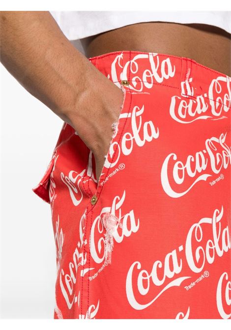 Bermuda Coca-Cola con stampa in rosso - uomo ERL | ERL08P0031