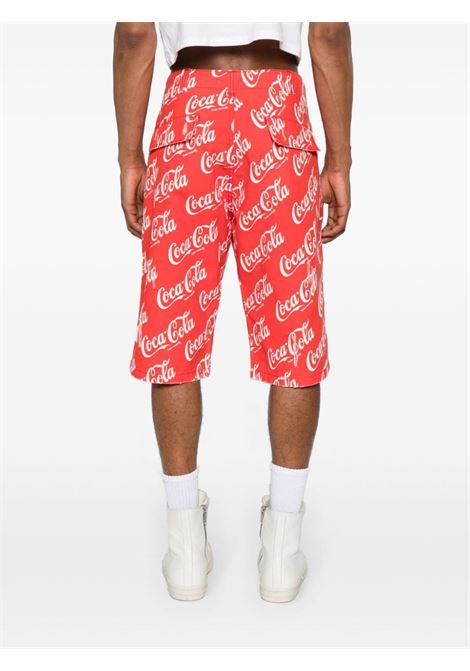 Red Coca-Cola print shorts - men ERL | ERL08P0031