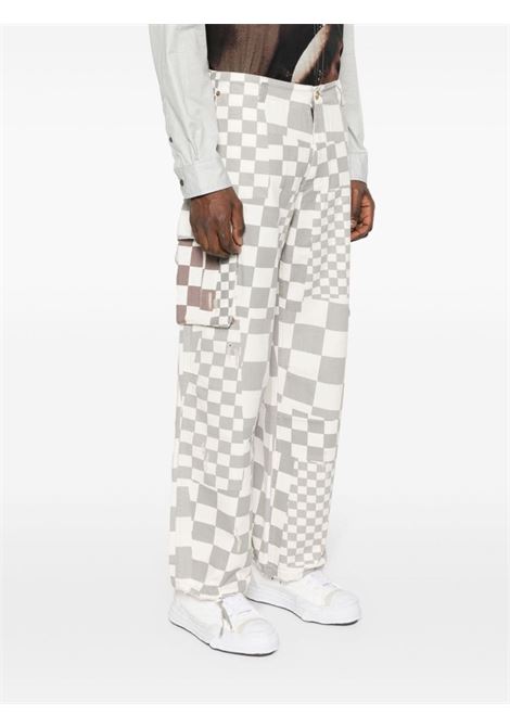 Pantaloni a quadri in grigio e bianco - uomo ERL | ERL08P0051