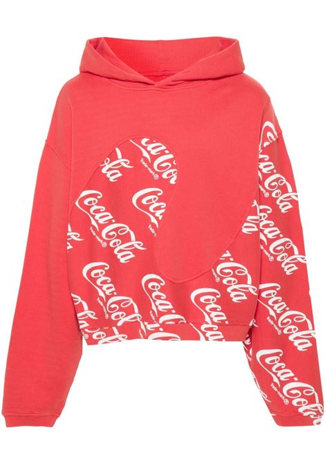 Red Coca-Cola print sweatshirt - men ERL | ERL08T0241