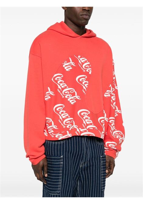 Red Coca-Cola print sweatshirt - men ERL | ERL08T0241