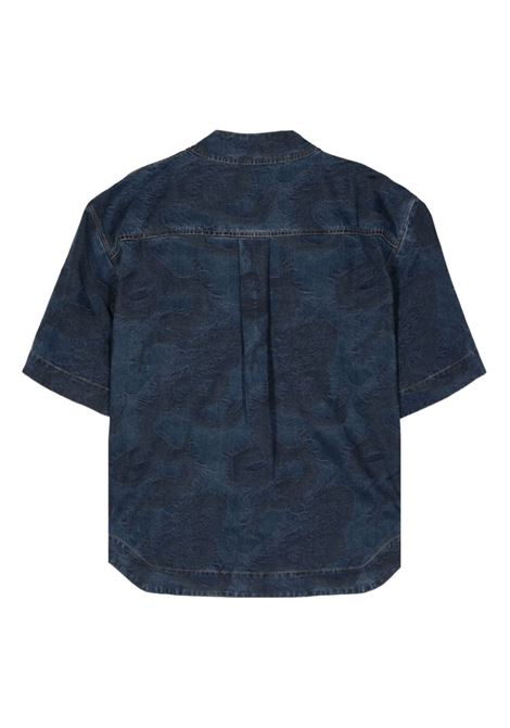 Blue Dragon jacquard shirt - men FENG CHEN WANG | FMS17SR14BL