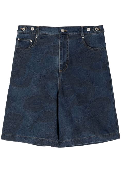 Blue Dragon jacquard denim shorts - men FENG CHEN WANG | FMS17ST02BL