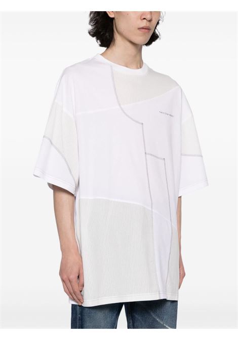 T-shirt con inserti in bianco - uomo FENG CHEN WANG | FMS17TS05WHT