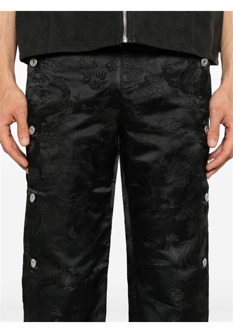 Pantaloni a gamba dritta Dragon Feng Chen Wang - uomo FENG CHEN WANG | FUS17TR12BLK