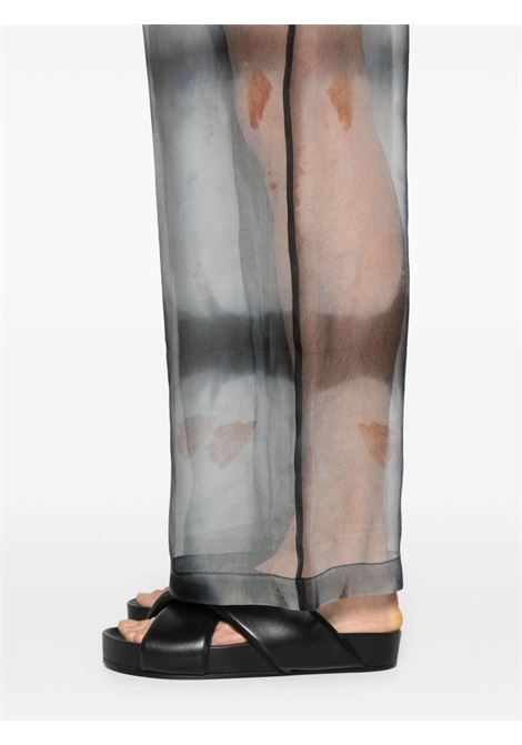 Pantaloni ampi semi-trasparenti multicolore Feng Chen Wang - uomo FENG CHEN WANG | FUS17TR26BLK