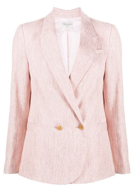 Blazer doppiopetto in rosa - donna