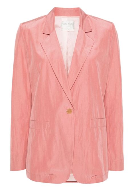 Blazer monopetto in rosa pesca - donna FORTE FORTE | 120329068