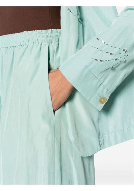 Pantaloni a gamba ampia  in azzurro - donna FORTE FORTE | 120375104