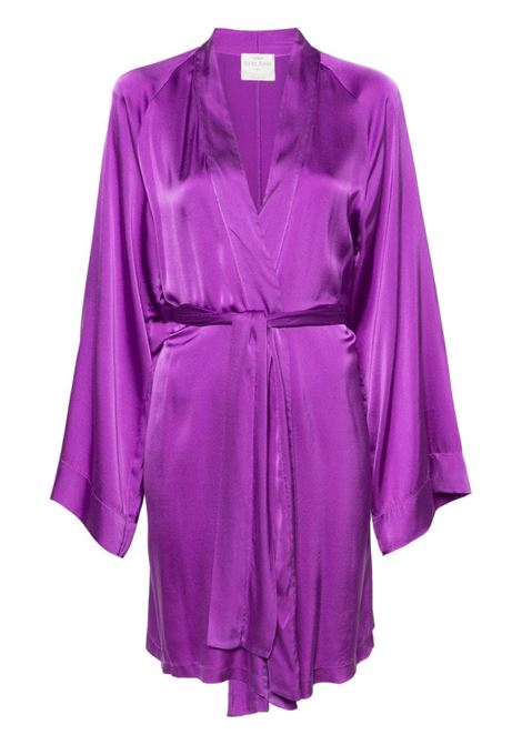 Purple kimono-style belted dress - women FORTE FORTE | 120674039