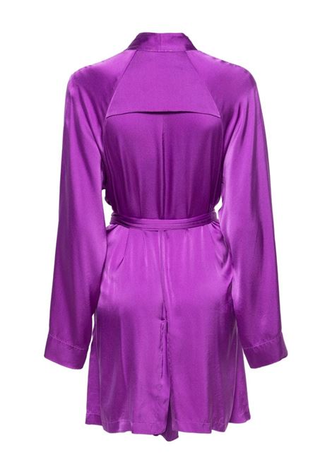 Purple kimono-style belted dress - women FORTE FORTE | 120674039