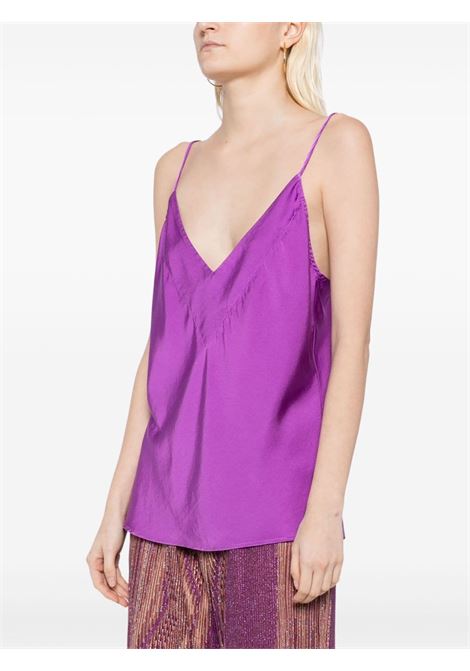 Purple top with straps - women FORTE FORTE | 120704039