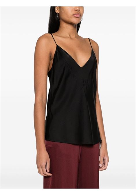 Top con spalline in nero - donna FORTE FORTE | 120708000