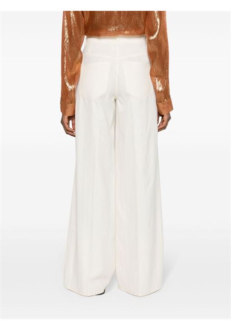 White wide-leg button-fly trousers - women FORTE FORTE | 123190007