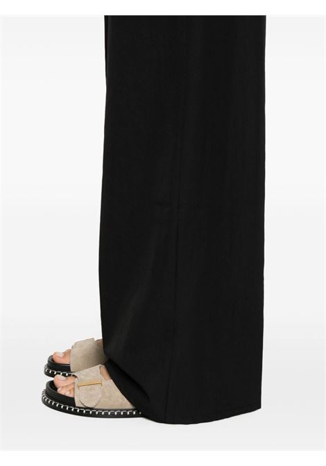 Black high-waist palazzo trousers - women FORTE FORTE | 123198005