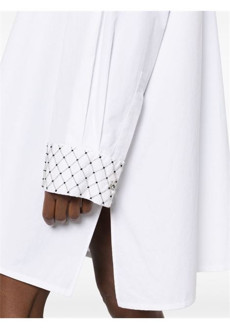 White bead-embellished shirt dress - women  FORTE FORTE | 123890011