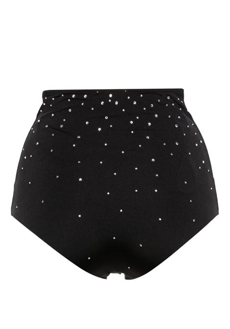 Black crystal-embellished high-waisted bikini bottoms Forte Forte - women FORTE FORTE | 124498020