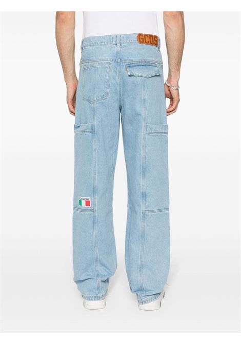 Blue Ultrapocket straight-leg jeans - men GCDS | A1CM2901DA075