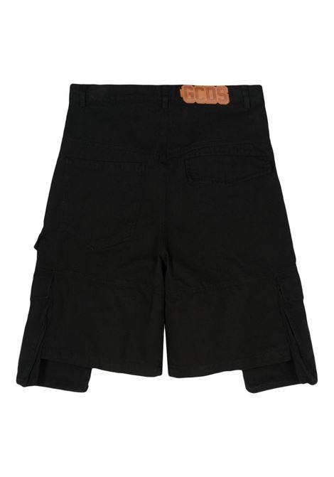Black Ultracargo bermuda shorts - men GCDS | A1CM3107TD399