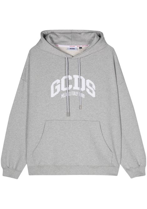 Grey appliqu?-logo sweatshirt - unisex GCDS | A1OM1901JB491