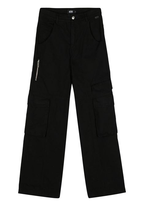 Black Ultracargo wide-leg trousers - women GCDS | A1OM2911TD399