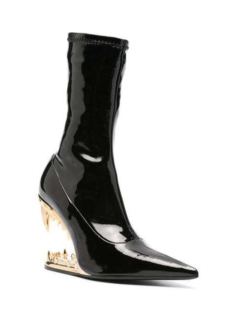 Black morso vinyl ankle boots - women GCDS | A1OW4606AA999
